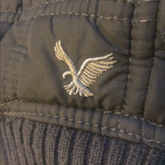 Olive Green/Brown Hooded Puffer Vest - Picture 5 of 8